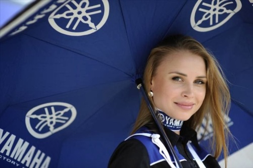 Image result for umbrella girls motogp yamaha